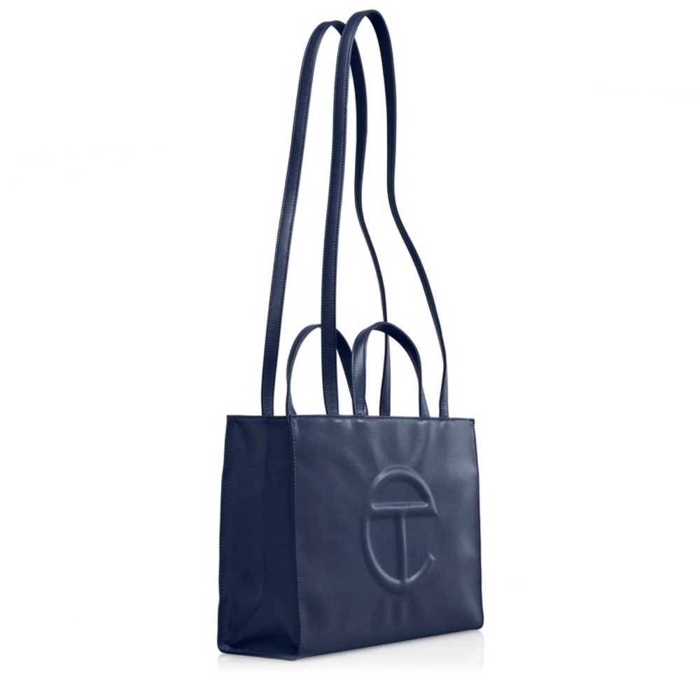 Telfar Medium Shopping Bag in Navy